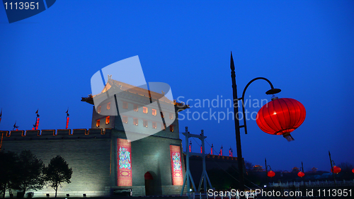 Image of Night scenes of Xian China