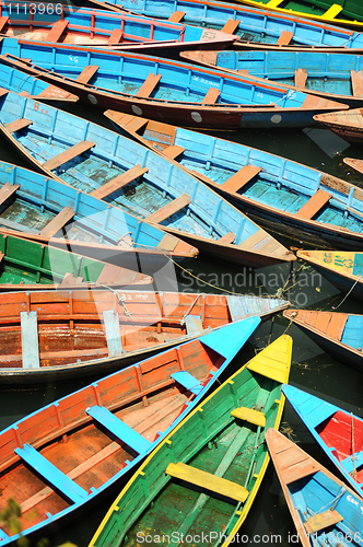 Image of Colorful tour boats