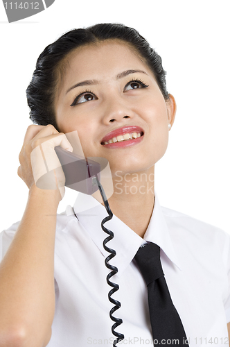 Image of businesswoman on the phone
