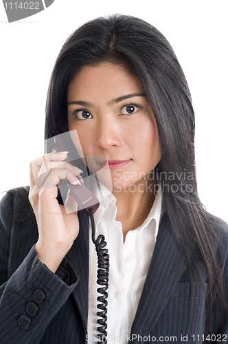 Image of business woman on the phone