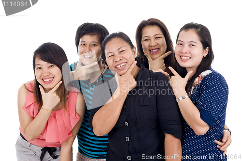 Image of asian women with big smiles