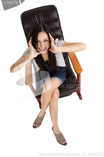 Image of woman in a rocking chair