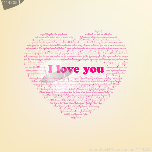 Image of I love you in different languages. EPS 8