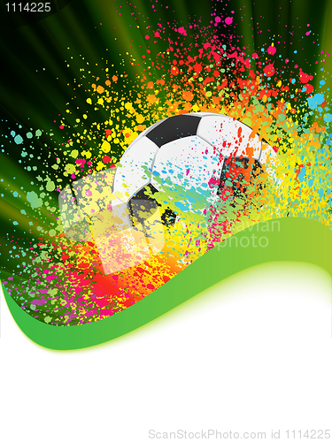 Image of Soccer background with copyspace. EPS 8