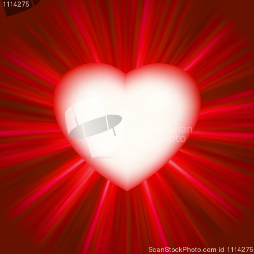 Image of Valentine gloss heart. EPS 8