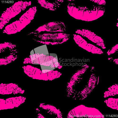 Image of Lipstick pink pattern. EPS 8