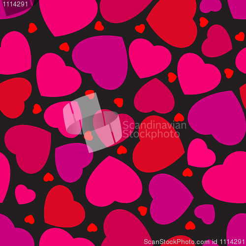 Image of Seamless pattern with hearts. EPS 8