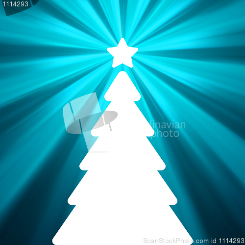 Image of Christmas card - christmas tree. EPS 8