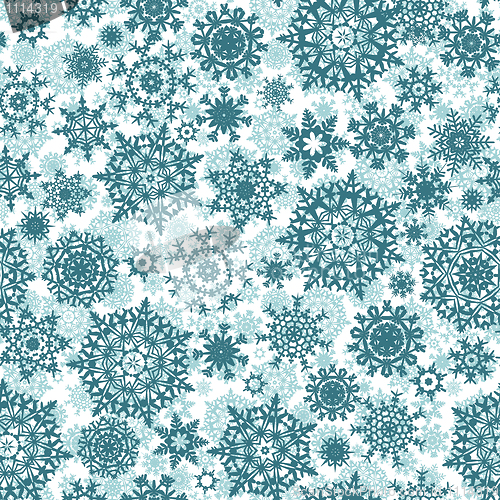 Image of Light blue christmas seamless pattern. EPS 8