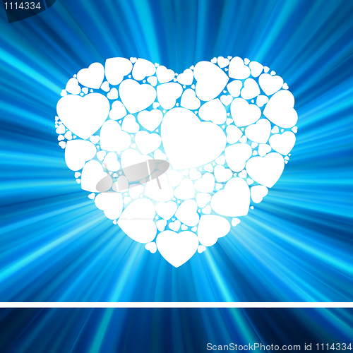 Image of Valentine's day card. EPS 8