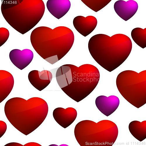 Image of Heart seamless background pattern. EPS 8