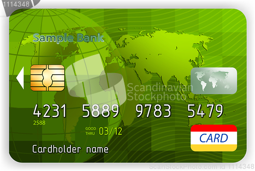 Image of Credit cards, front view (no transparency). EPS 8