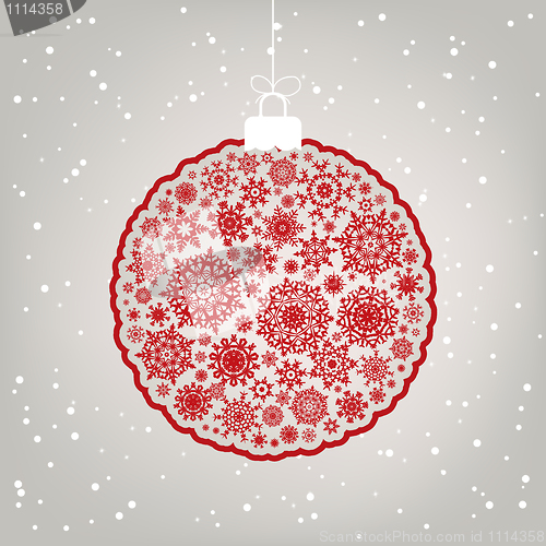 Image of Beautiful Christmas ball illustration. EPS 8