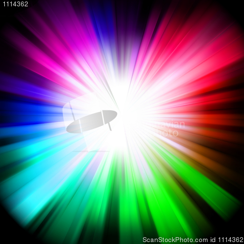 Image of A Blue color design with a burst. EPS 8