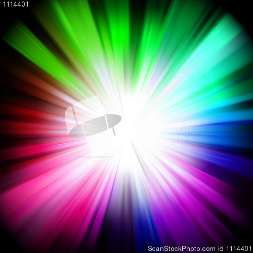 Image of A multicolor design with a burst. EPS 8