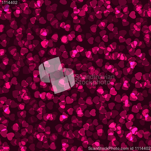 Image of Seamless heart texture swatch ready. EPS 8