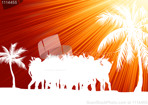 Image of Holiday party on the beach. EPS 8