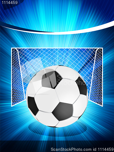 Image of Football poster with soccer ball. EPS 8