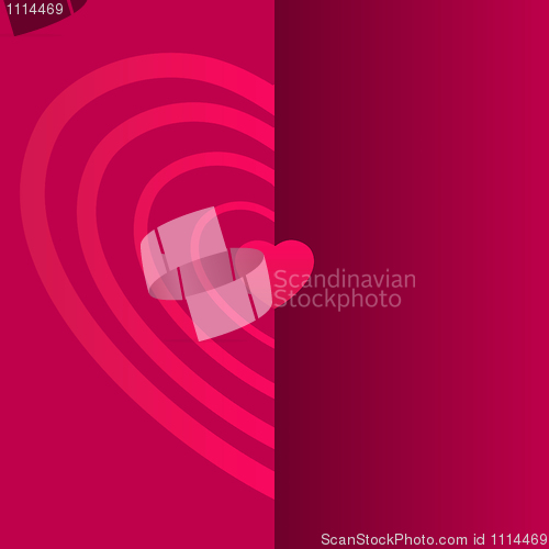 Image of Valentine day card template. EPS 8