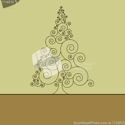 Image of Retro christmas card Template. EPS 8