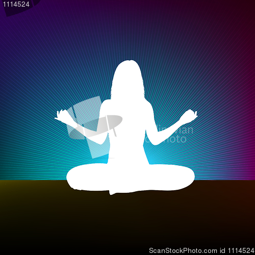 Image of Yoga style template design. EPS 8