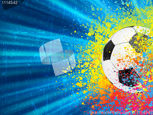 Image of Soccer background with copyspace. EPS 8