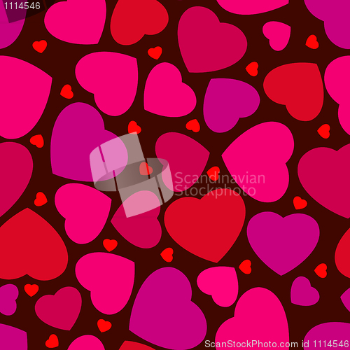 Image of Seamless pattern with hearts. EPS 8