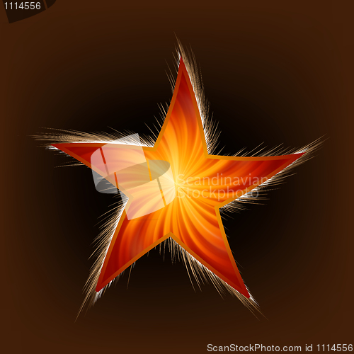 Image of Star and Rays. EPS 8