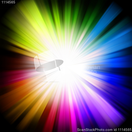 Image of A multicolor design with a burst. EPS 8