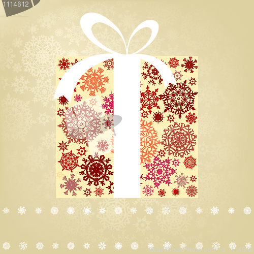 Image of Christmas card template. EPS 8