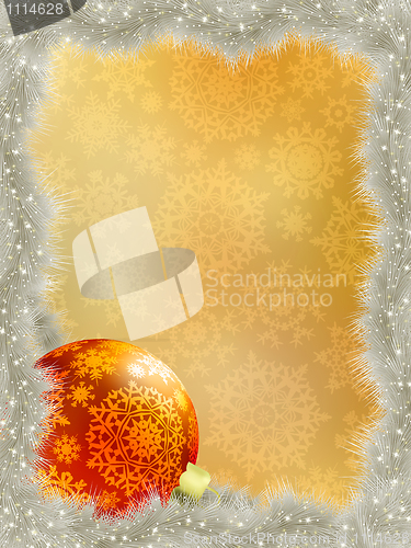 Image of Elegant background with snowflakes. EPS 8