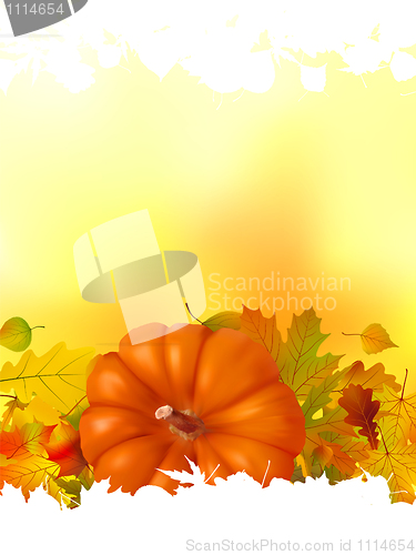 Image of Autumn background with place for your text. EPS 8