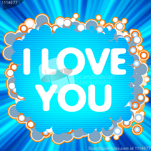 Image of I Love You. love logo for lovers. EPS 8