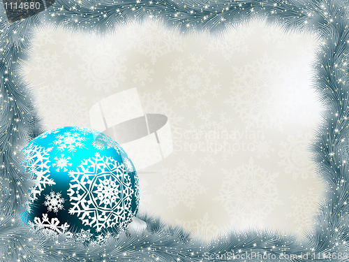 Image of Elegant background with snowflakes. EPS 8