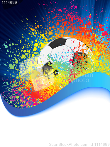 Image of Soccer background with copyspace. EPS 8