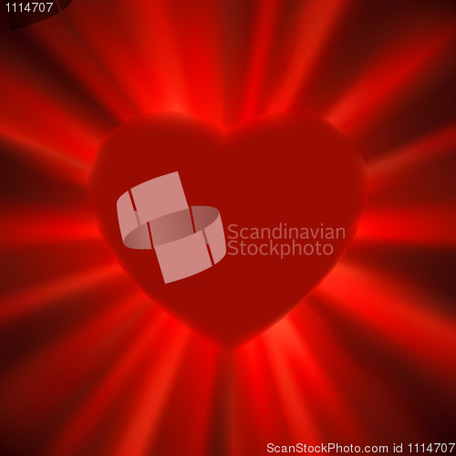 Image of Valentine gloss heart. EPS 8