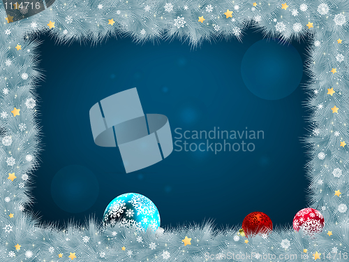 Image of Christmas frame. EPS 8