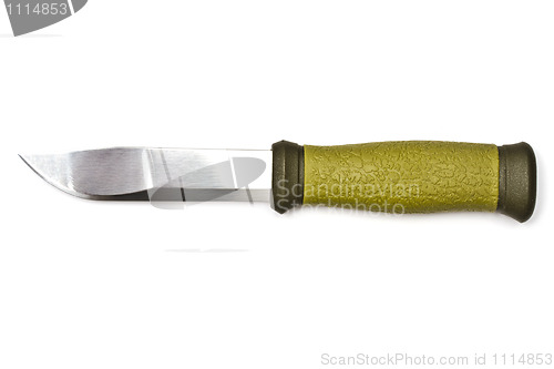 Image of Hunting knife isolated on white background 