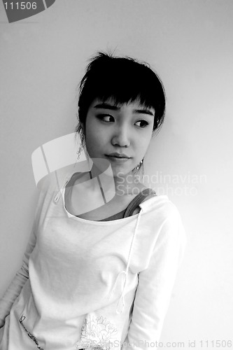 Image of Black and white portrait