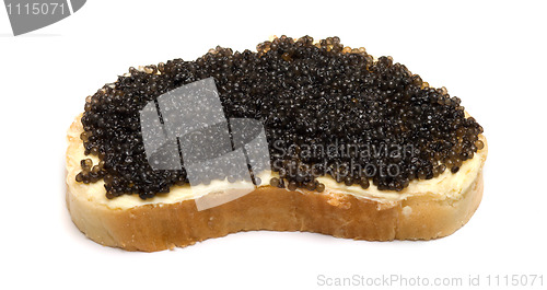 Image of Bread with caviar.