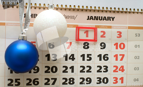 Image of Calendar, January 2010.