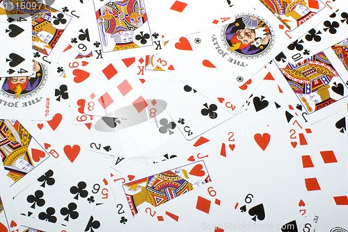 Image of Background from playing cards