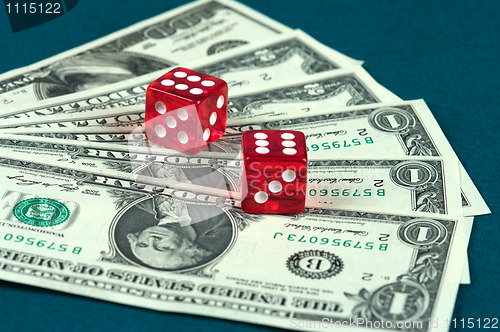 Image of  Money and  dice.