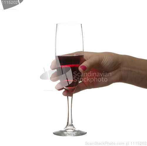 Image of Hand with a wine glass.