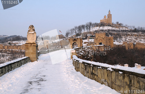 Image of Tsarevets Sronghold in the Winter