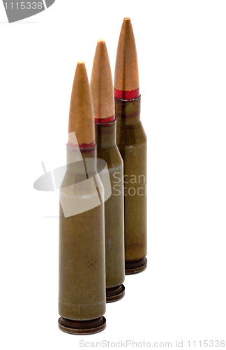 Image of Three bullets.