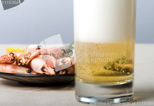 Image of Beer and snack.