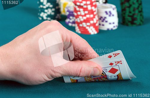 Image of Table for poker.