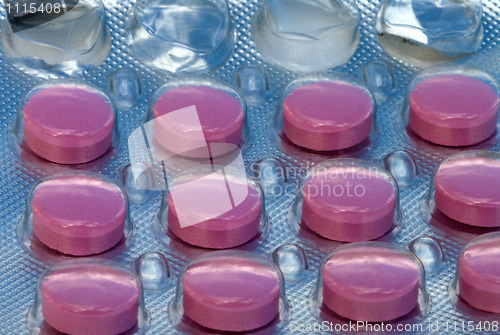 Image of Blister with tablets.