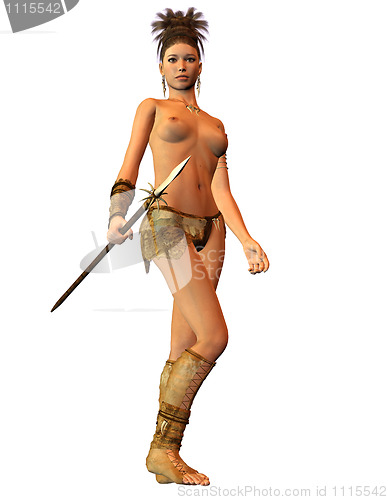 Image of Amazon warrior with spear